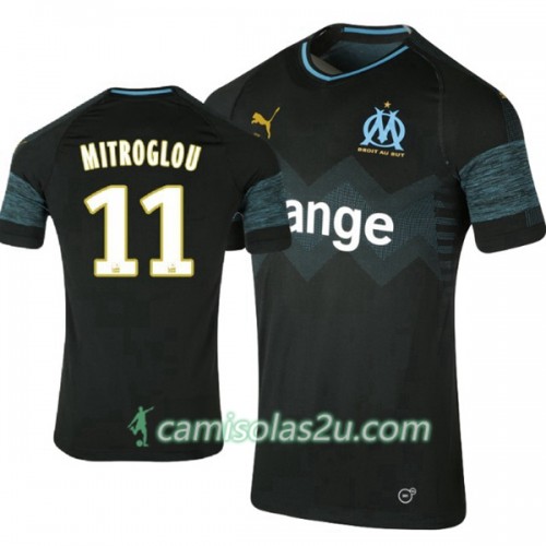Camisolas de Futebol Olympique de Marseille Mitroglou 11 Equipamento Alternativa 2018/19 Manga Curta Camisolas de Futebol Olympique de Marseille Mitroglou 11 Equipamento Alternativa 2018/19 Manga Curta